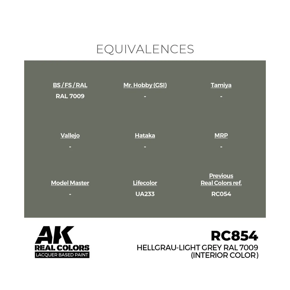 Real Colors: Hellgrau-Light Grey RAL 7009 (interior color) 17 m - A...