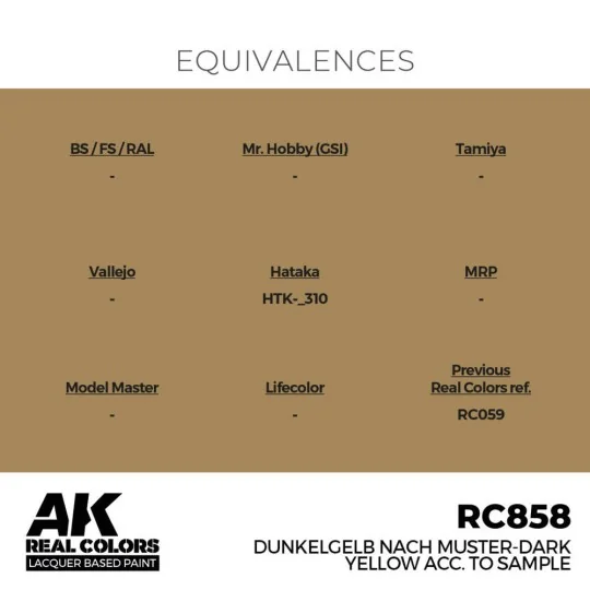 Real Colors: Dunkelgelb Nach Muster-Dark Yellow acc. to Sample - AK... Real Colors: Dunkelgelb Nach Muster-Dark Yellow acc. to Sample - AK...