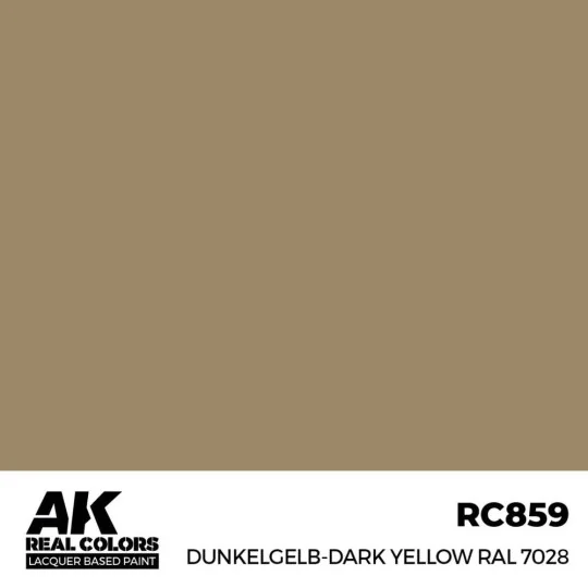 Real Colors: Dunkelgelb-Dark Yellow RAL 7028 17 ml. - AK Interactiv...