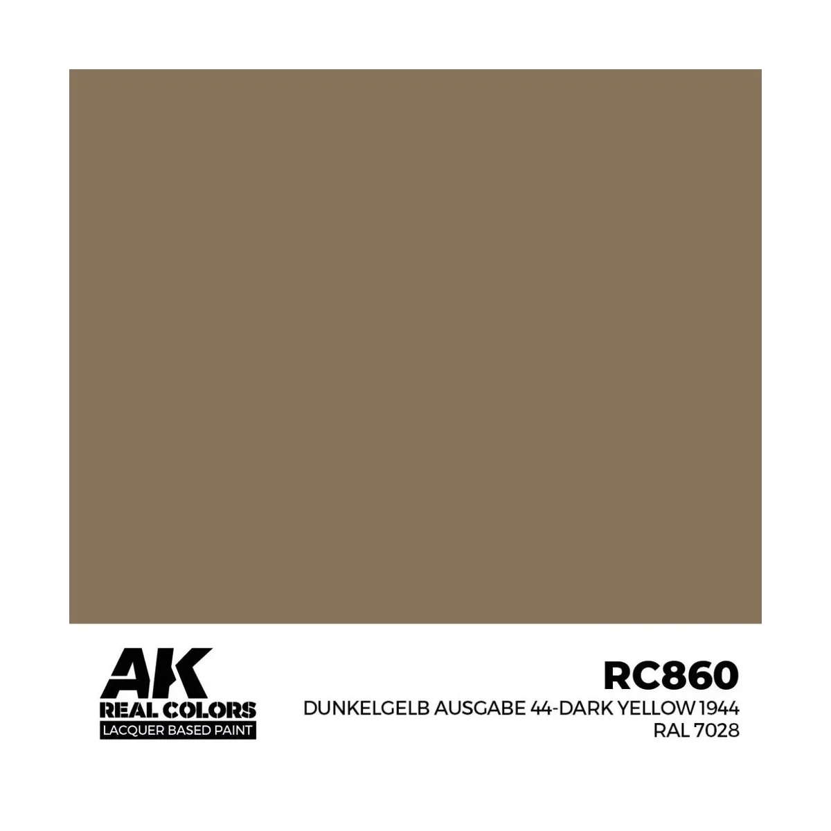 Real Colors: Dunkelgelb Ausgabe 44-Dark Yellow 1944 RAL 7028 17 ml....