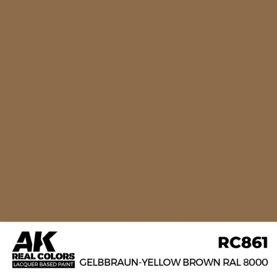 Real Colors: Gelbbraun-Yellow Brown RAL 8000 17 ml. - AK Interactiv...