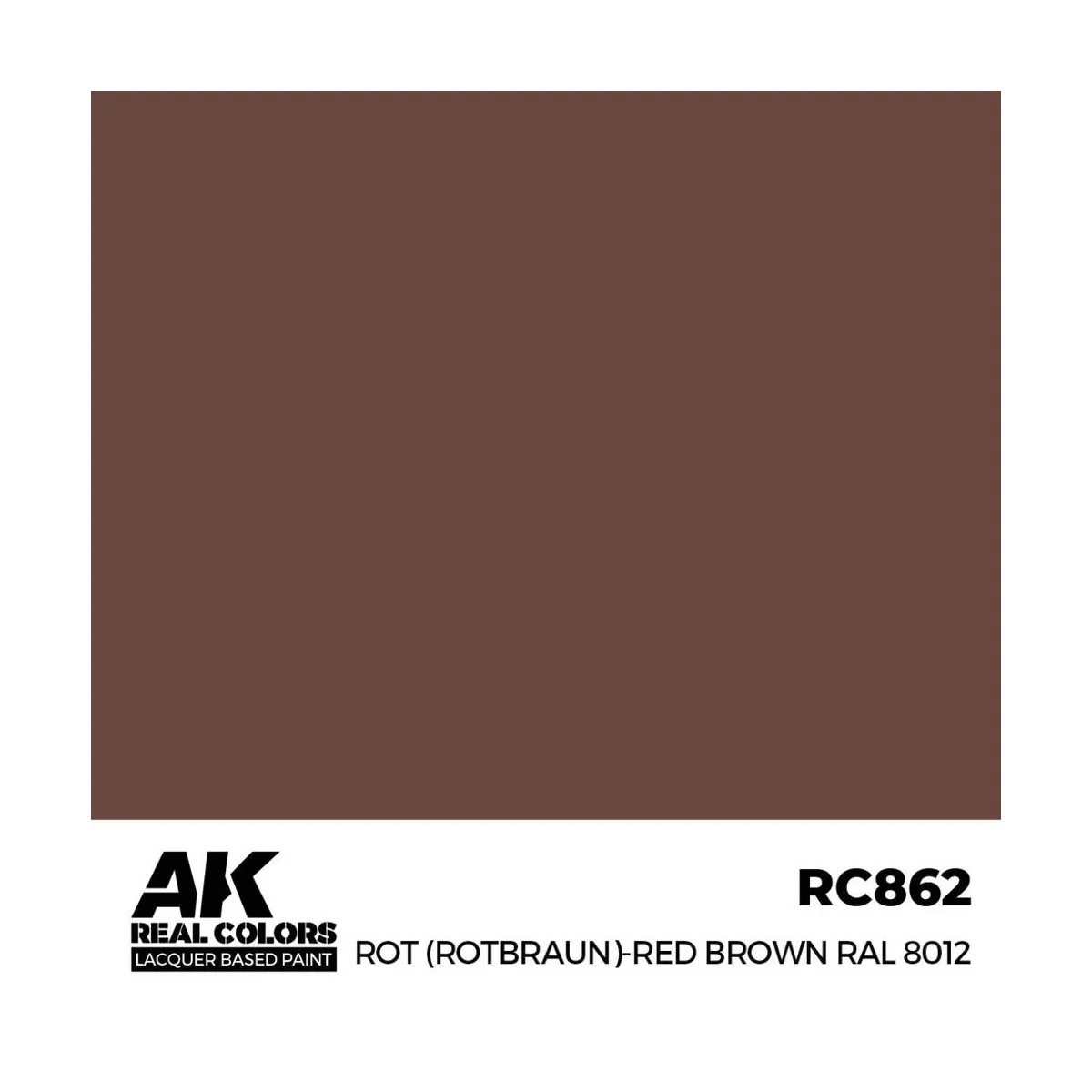 Real Colors: Rot (Rotbraun)-Red Brown RAL 8012 17 ml. - AK Interact...