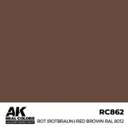 Real Colors: Rot (Rotbraun)-Red Brown RAL 8012 17 ml. - AK Interact...