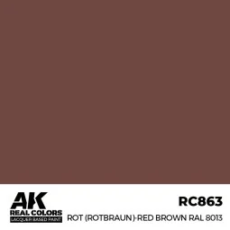 Real Colors: Rot (Rotbraun)-Red Brown RAL 8013 17 ml. - AK Interact...
