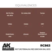 Real Colors: Rot (Rotbraun)-Red Brown RAL 8013 17 ml. - AK Interact...