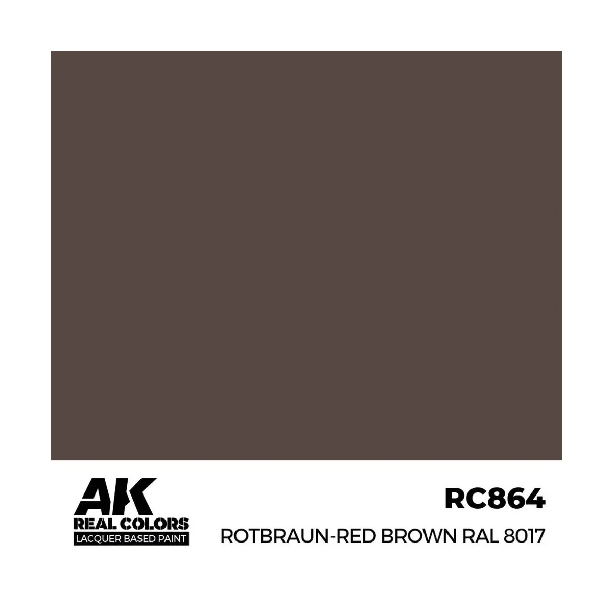 Real Colors: Rotbraun-Red Brown RAL 8017 17 ml. - AK Interactive RC864