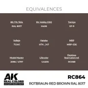 Real Colors: Rotbraun-Red Brown RAL 8017 17 ml. - AK Interactive RC864