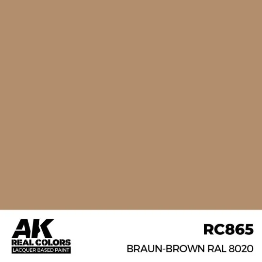 Real Colors: Braun-Brown RAL 8020 17 ml. - AK Interactive RC865