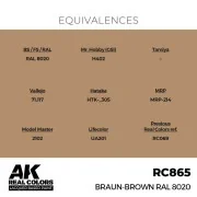 Real Colors: Braun-Brown RAL 8020 17 ml. - AK Interactive RC865