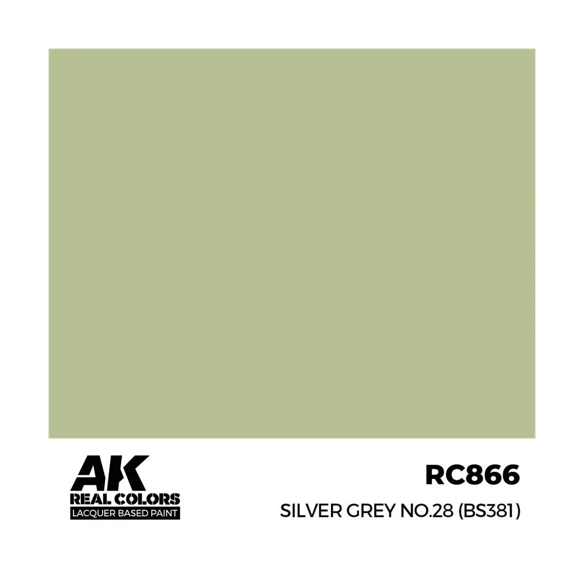 Real Colors: Silver Grey No.28 (BS381) 17 ml. - AK Interactive RC866
