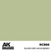Real Colors: Silver Grey No.28 (BS381) 17 ml. - AK Interactive RC866