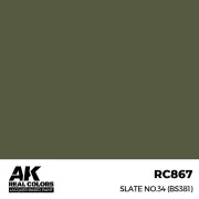 Real Colors: Slate No.34 (BS381) 17 ml. - AK Interactive RC867