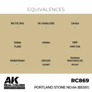 Real Colors: Portland Stone No.64 (BS381) 17 ml. - AK Interactive R...