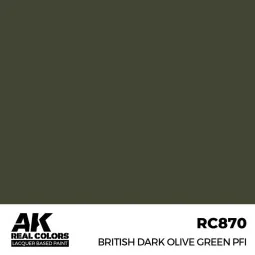 Real Colors: British Dark Olive Green PFI 17 ml. - AK Interactive R...