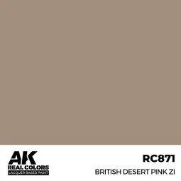 Real Colors: Bristish Desert Pink ZI 17 ml. - AK Interactive RC871