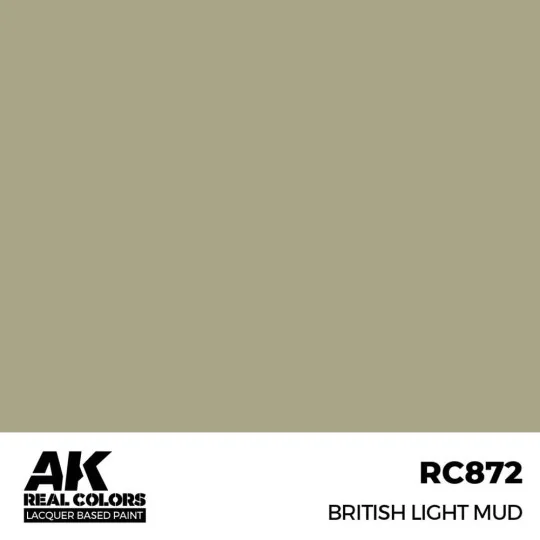 Real Colors: British Light Mud 17 ml. - AK Interactive RC872 Real Colors: British Light Mud 17 ml. - AK Interactive RC872