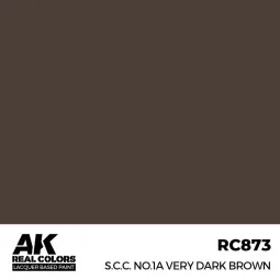 Real Colors: S.C.C. No.1A Very Dark Brown 17 ml. - AK Interactive R...