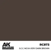 Real Colors: S.C.C. No.1A Very Dark Brown 17 ml. - AK Interactive R... Real Colors: S.C.C. No.1A Very Dark Brown 17 ml. - AK Interactive R...