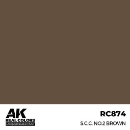 Real Colors: S.C.C. No.2 Brown 17 ml. - AK Interactive RC874