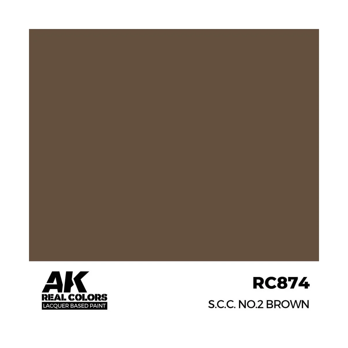 Real Colors: S.C.C. No.2 Brown 17 ml. - AK Interactive RC874