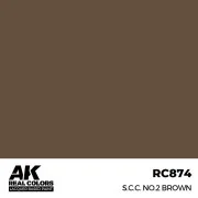Real Colors: S.C.C. No.2 Brown 17 ml. - AK Interactive RC874