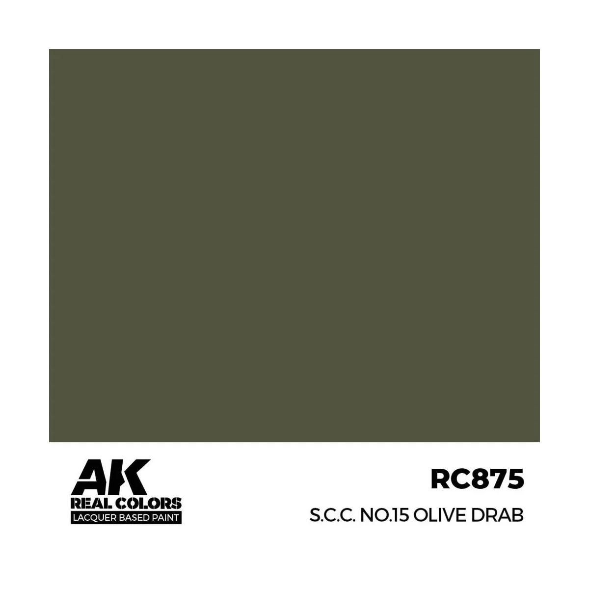Real Colors: S.C.C. No.15 Olive Drab 17 ml. - AK Interactive RC875