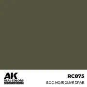 Real Colors: S.C.C. No.15 Olive Drab 17 ml. - AK Interactive RC875