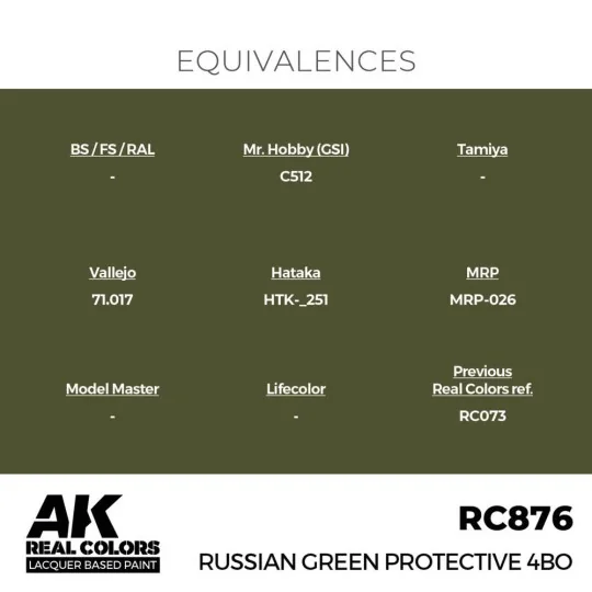 Real Colors: Russian Green Protective 4BO 17 ml. - AK Interactive R...