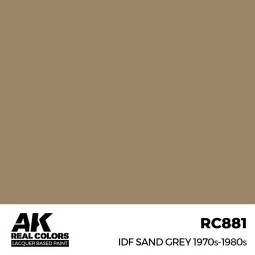 Real Colors: IDF Sand Grey 1970S-1980S 17 ml. - AK Interactive RC881