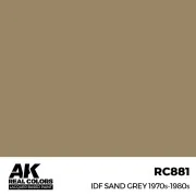 Real Colors: IDF Sand Grey 1970S-1980S 17 ml. - AK Interactive RC881