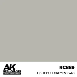 Real Colors: Light Gull Grey FS 16440 17 ml. - AK Interactive RC889
