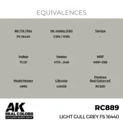 Real Colors: Light Gull Grey FS 16440 17 ml. - AK Interactive RC889