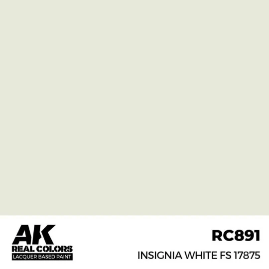 Real Colors: Insignia White FS 17875 17 ml. - AK Interactive RC891 Real Colors: Insignia White FS 17875 17 ml. - AK Interactive RC891