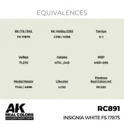 Real Colors: Insignia White FS 17875 17 ml. - AK Interactive RC891