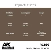 Real Colors: Earth Brown FS 30099 17 ml. - AK Interactive RC892