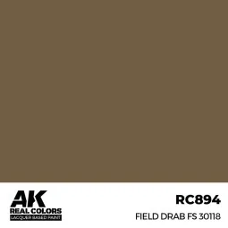 Real Colors: Field Drab FS 30118 17 ml. - AK Interactive RC894