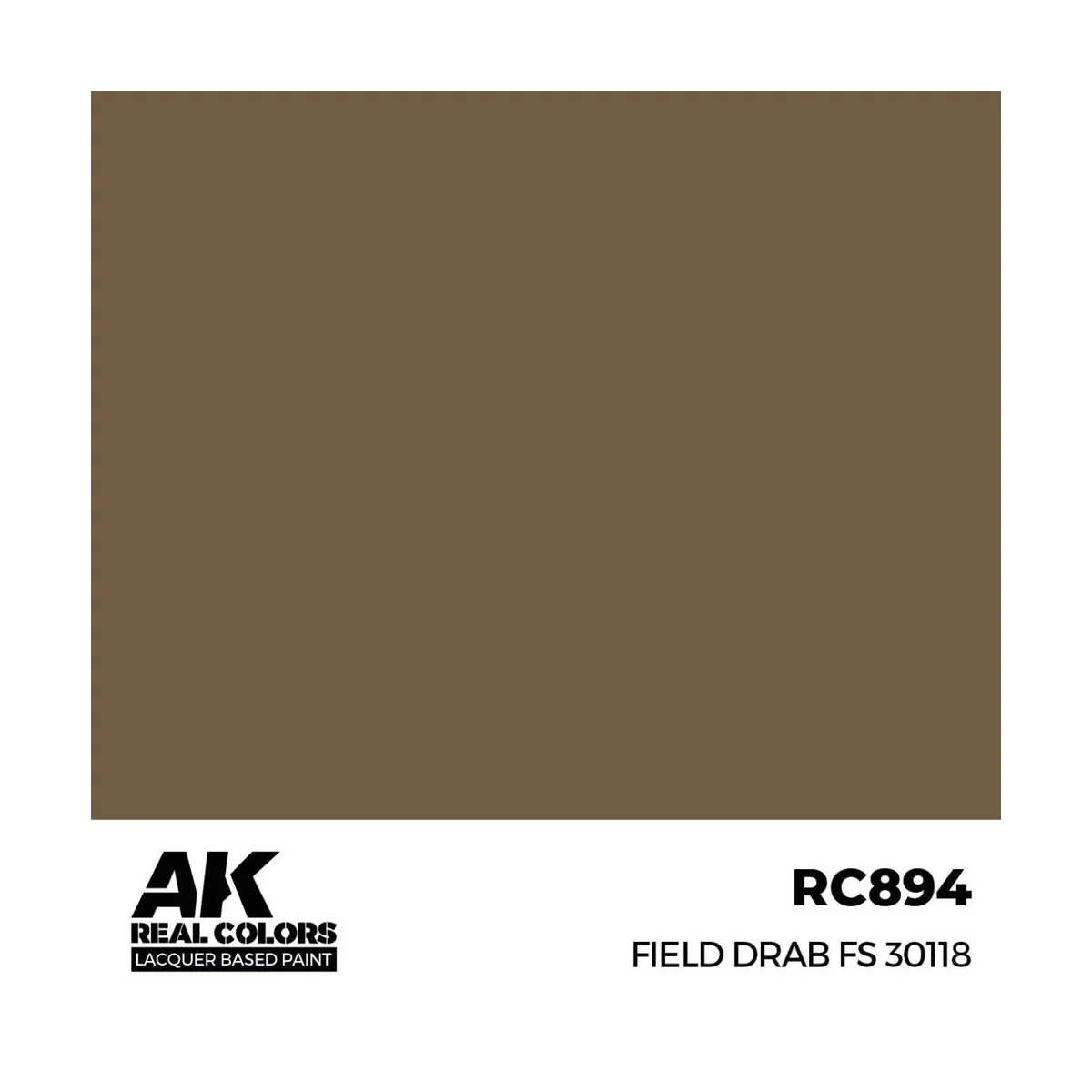 Real Colors: Field Drab FS 30118 17 ml. - AK Interactive RC894 Real Colors: Field Drab FS 30118 17 ml. - AK Interactive RC894