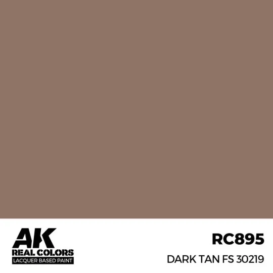 Real Colors: Dark Tan FS 30219 17 ml. - AK Interactive RC895 Real Colors: Dark Tan FS 30219 17 ml. - AK Interactive RC895