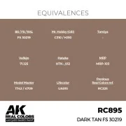Real Colors: Dark Tan FS 30219 17 ml. - AK Interactive RC895