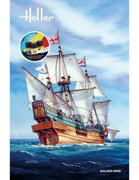 [NO_DESC] STARTER KIT Golden Hind, 1/96 - Heller 56829