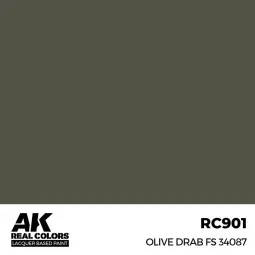 Real Colors: Olive Drab FS 34087 17 ml. - AK Interactive RC901