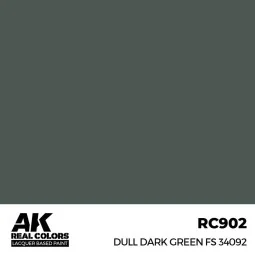 Real Colors: Dull Dark Green FS 34092 17 ml. - AK Interactive RC902