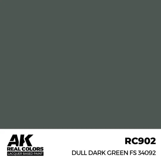Real Colors: Dull Dark Green FS 34092 17 ml. - AK Interactive RC902