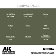 Real Colors: Field Green FS 34097 17 ml. - AK Interactive RC904