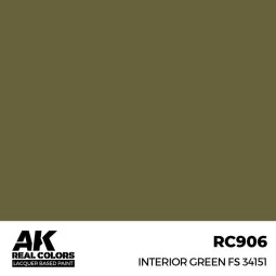 Real Colors: Interior Green FS 34151 17 ml. - AK Interactive RC906