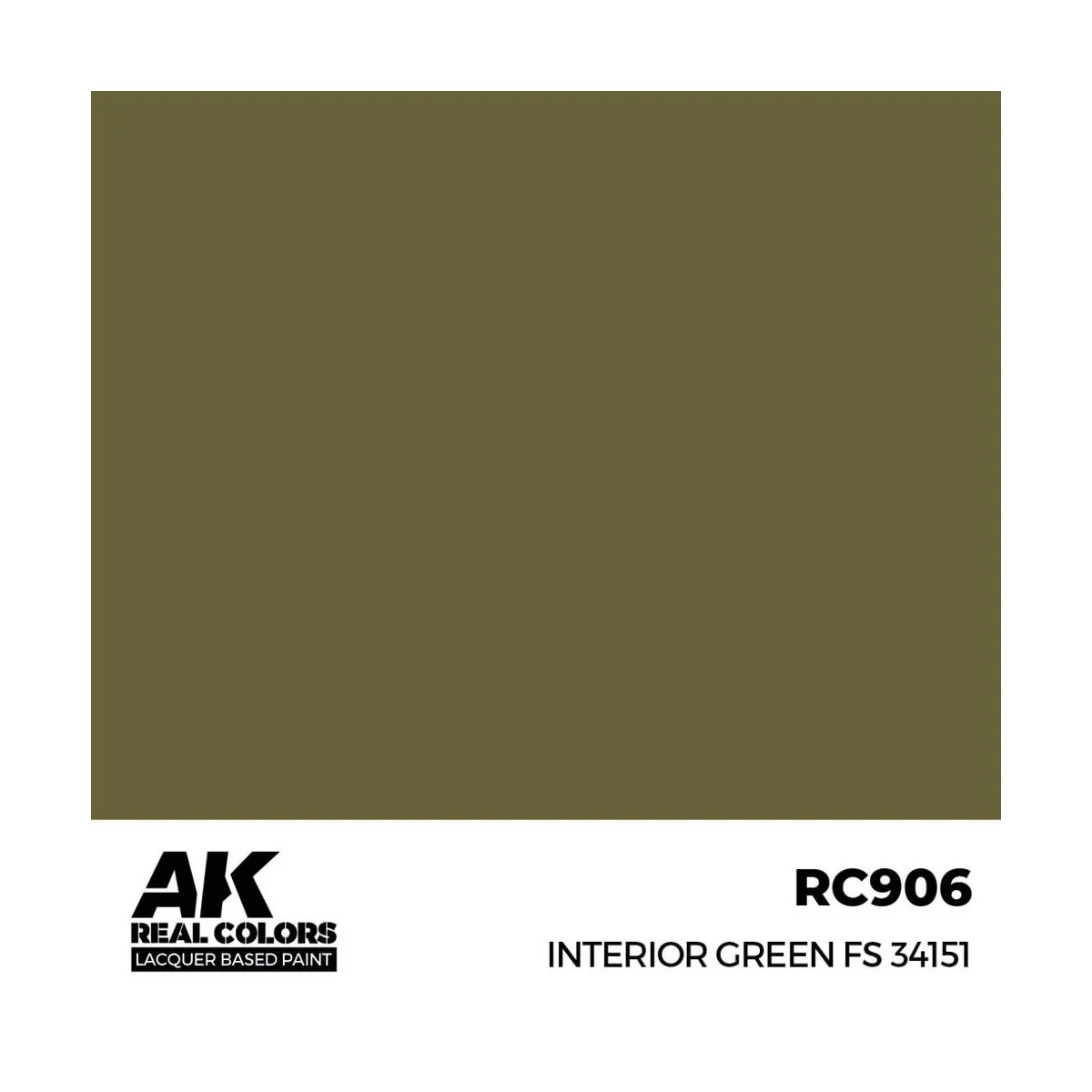 Real Colors: Interior Green FS 34151 17 ml. - AK Interactive RC906
