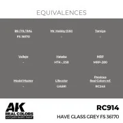 Real Colors: Have Glass Grey FS 36170 17 ml. - AK Interactive RC914