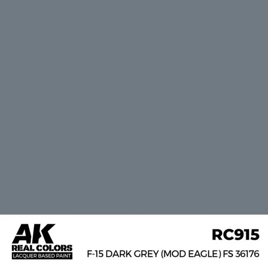 Real Colors: F-15 Dark Grey (MOD EAGLE) FS 36176 17 ml. - AK Intera...
