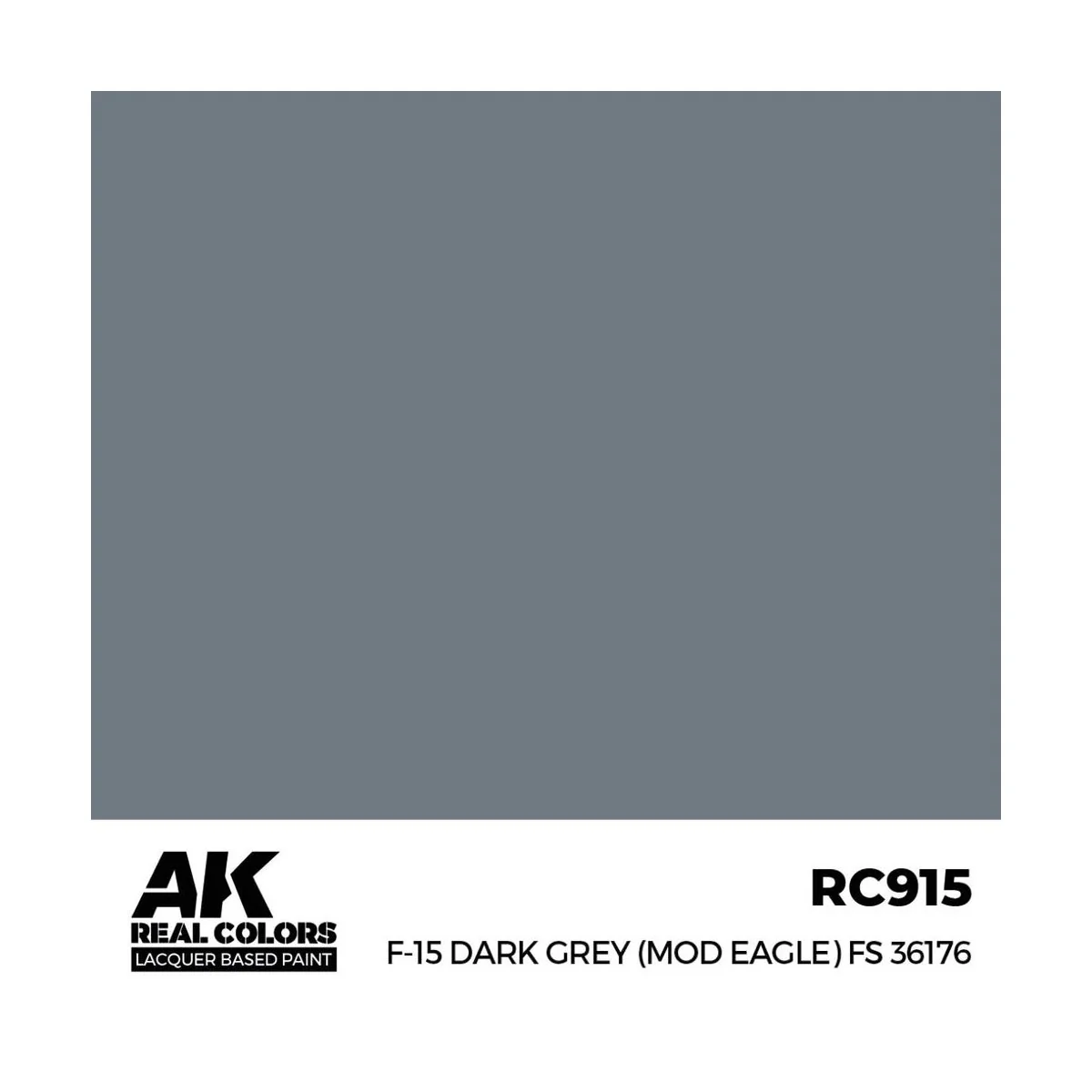 Real Colors: F-15 Dark Grey (MOD EAGLE) FS 36176 17 ml. - AK Intera...