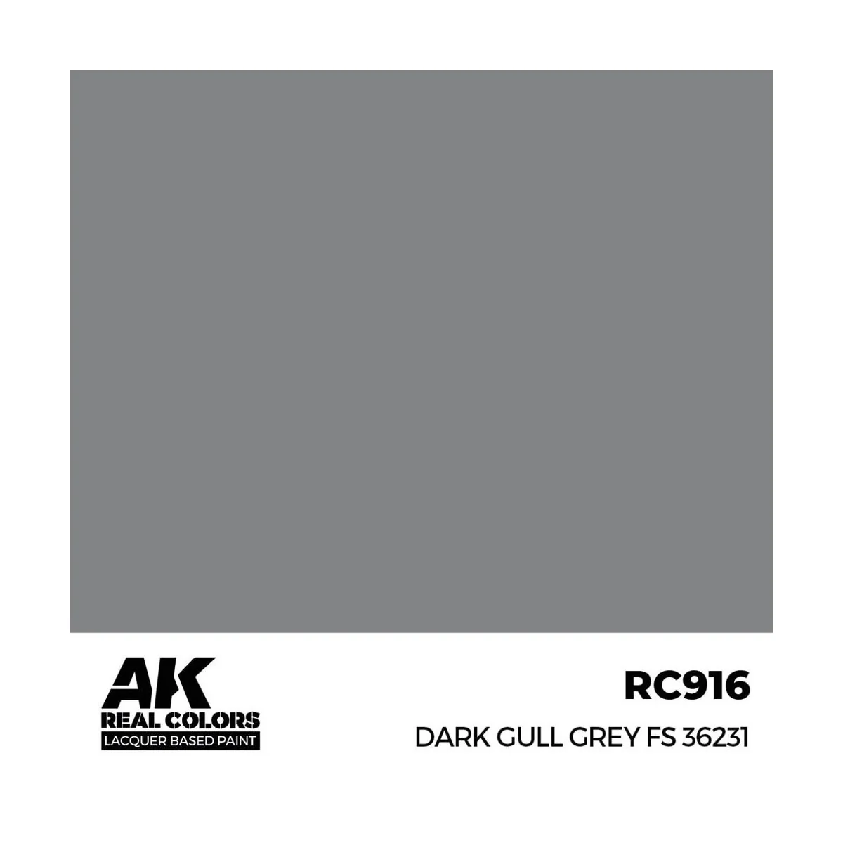 Real Colors: Dark Gull Grey FS 36231 17 ml. - AK Interactive RC916 Real Colors: Dark Gull Grey FS 36231 17 ml. - AK Interactive RC916